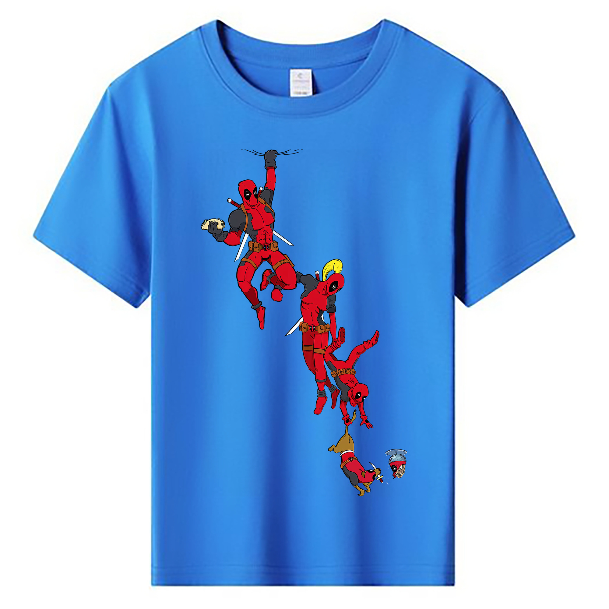 （画像用） Deadpool デッドプール 綿100％キッズTシャツ（フロントプリント）